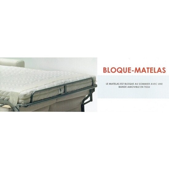 Bloque matelas en tissu avec scratchs