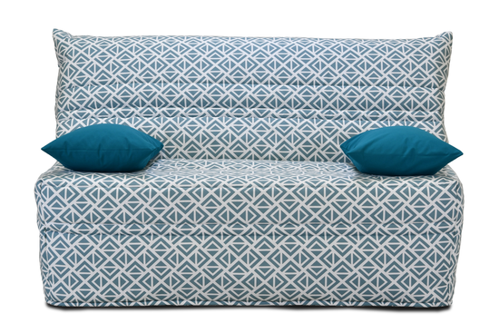 Pack de rhabillage pour banquette BZ en 140 cm Tissu CUBE TURQUOISE