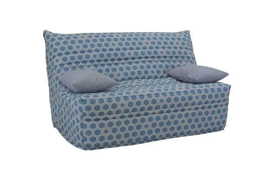 Pack de rhabillage pour banquette BZ en 140 cm Tissu HEXA BLEU